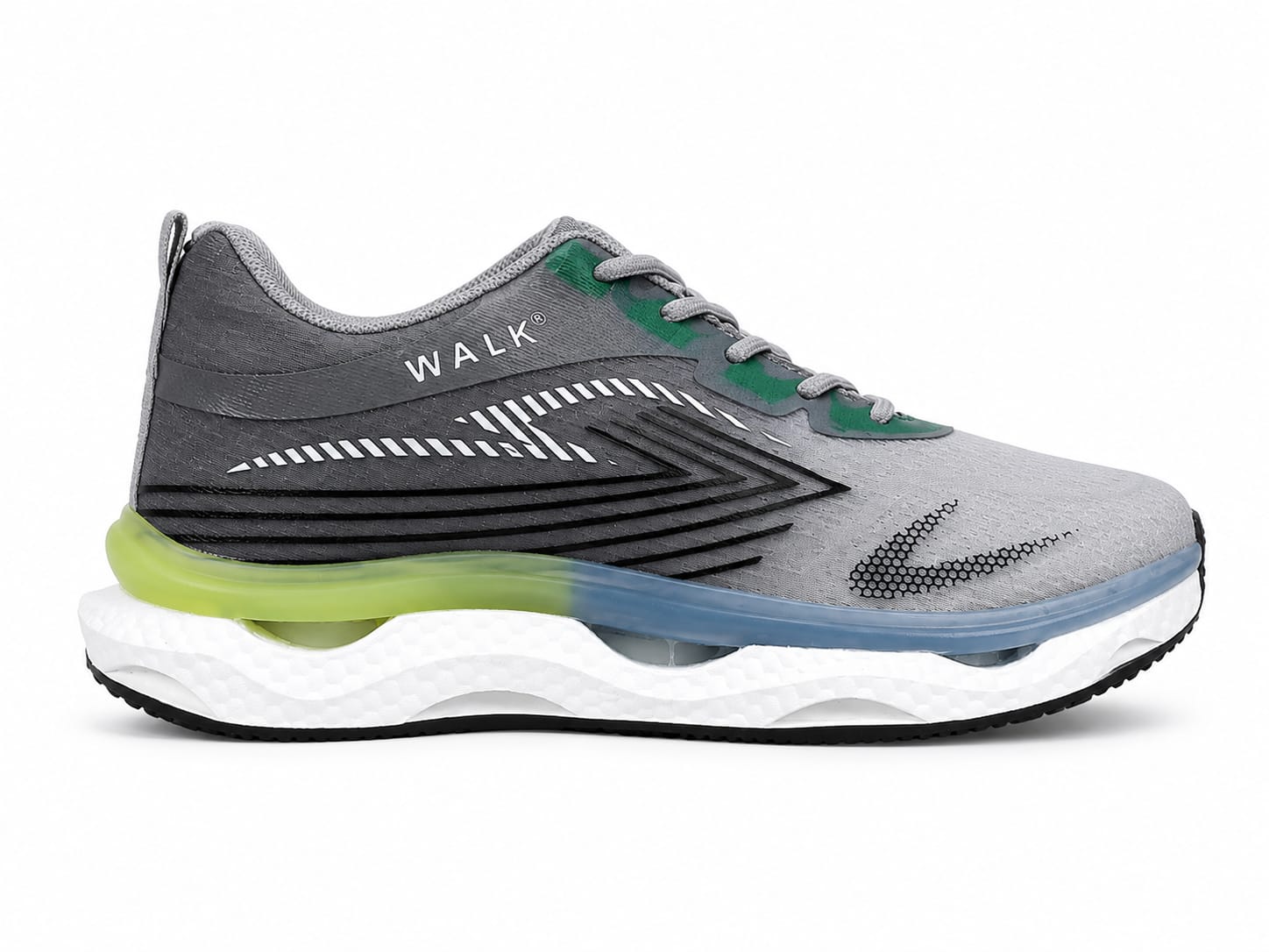 Z-Walk Sporty Sneaker Grey Textured